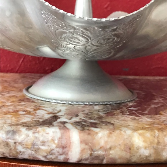 Vtg 1950s Thames Japan Ruffled Aluminum Stand - Picture 2 of 10